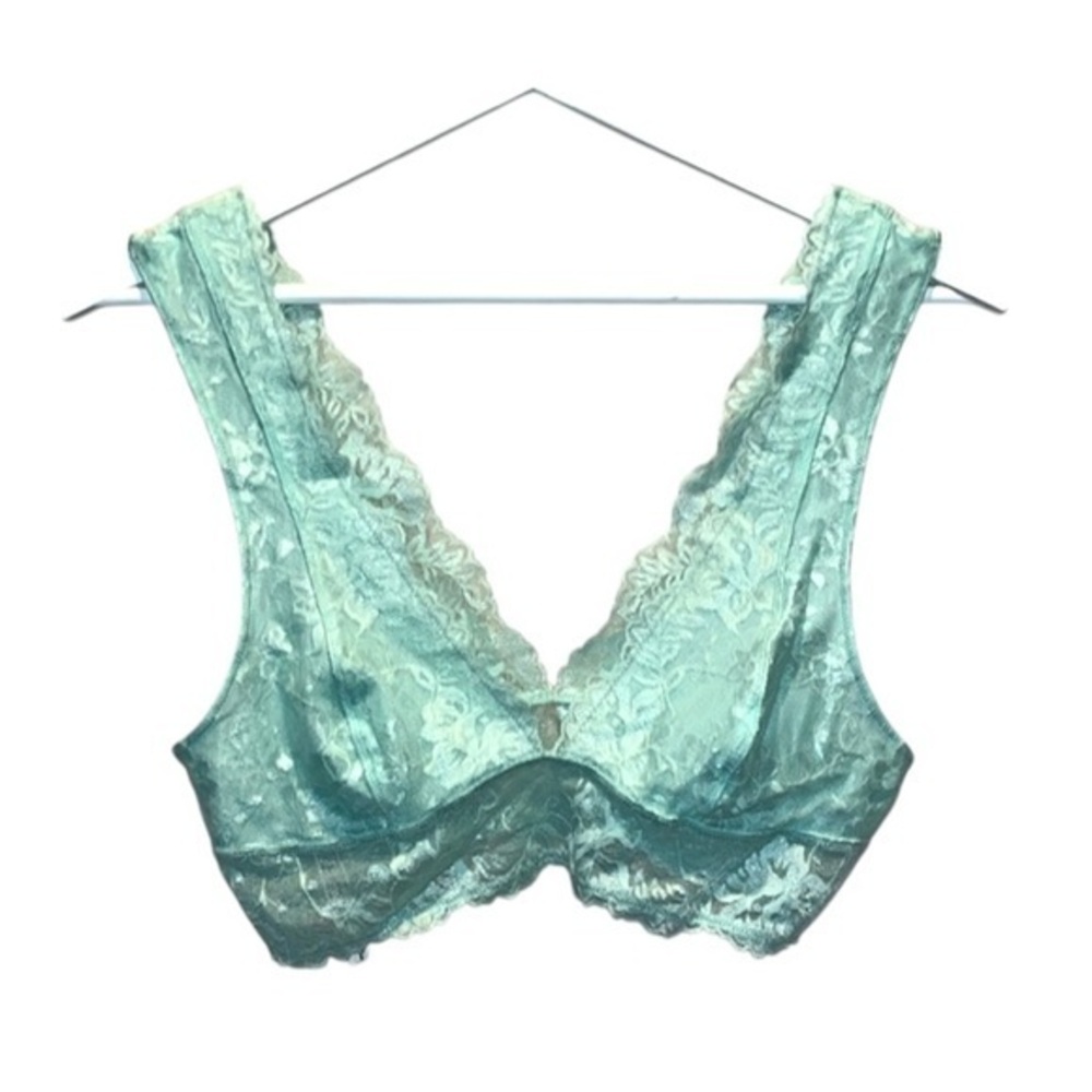 Free People Women’s Mint Green Miss Dazie Lace Bralette Size Small